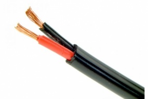 FLAT CABLE 2 CORE TWIN 2x 2.0mm² 17amp. 30m roll.